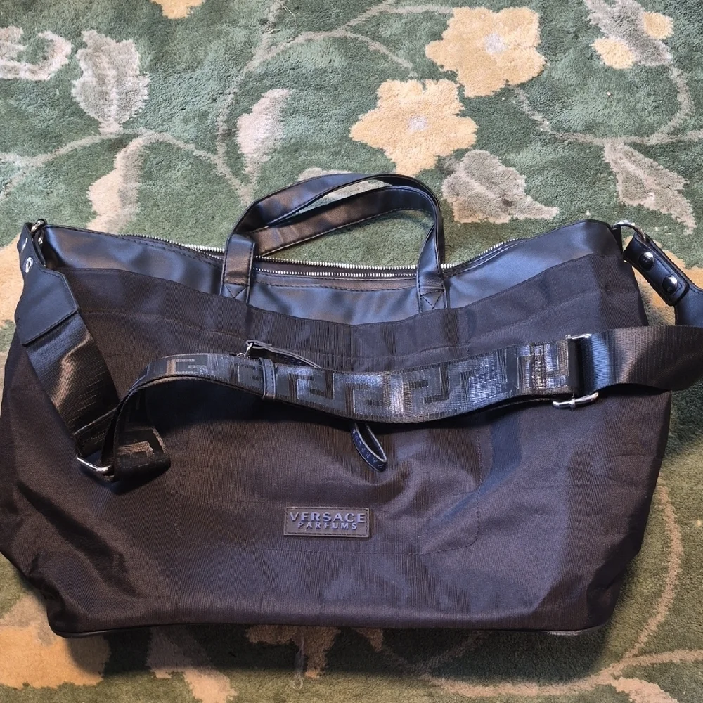 Black Travel Tote Bag